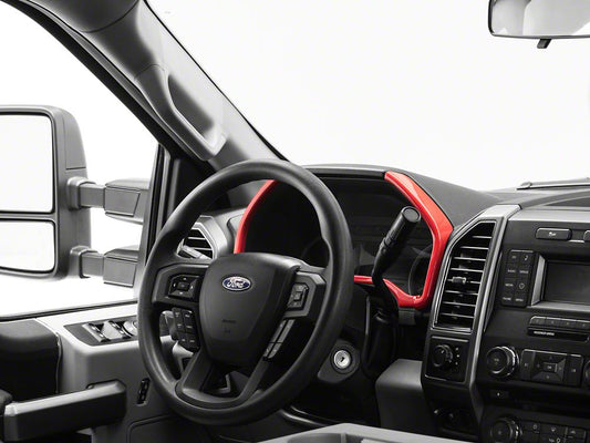 RedRock Gauge Cluster Bezel; Red (17-22 F-250 Super Duty)