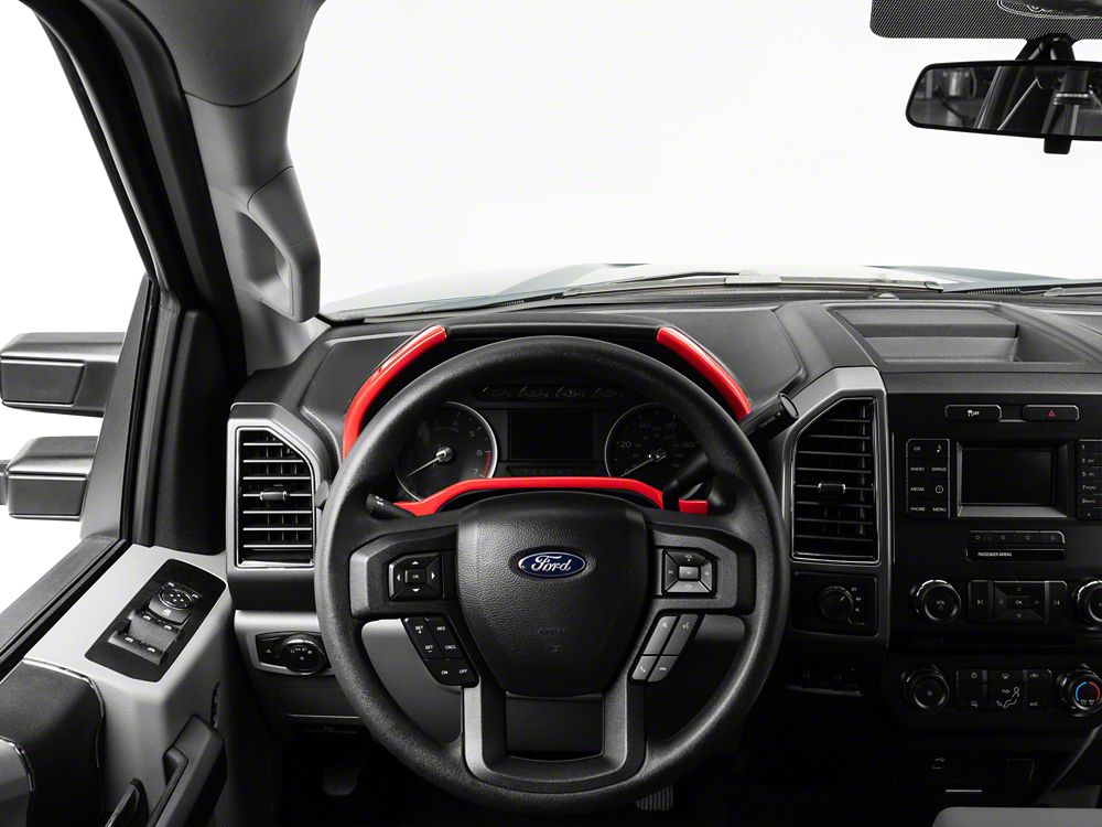 RedRock Gauge Cluster Bezel; Red (17-22 F-250 Super Duty)
