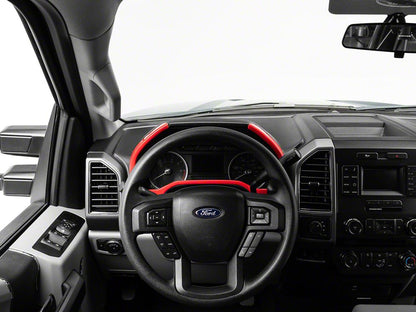 RedRock Gauge Cluster Bezel; Red (17-22 F-250 Super Duty)