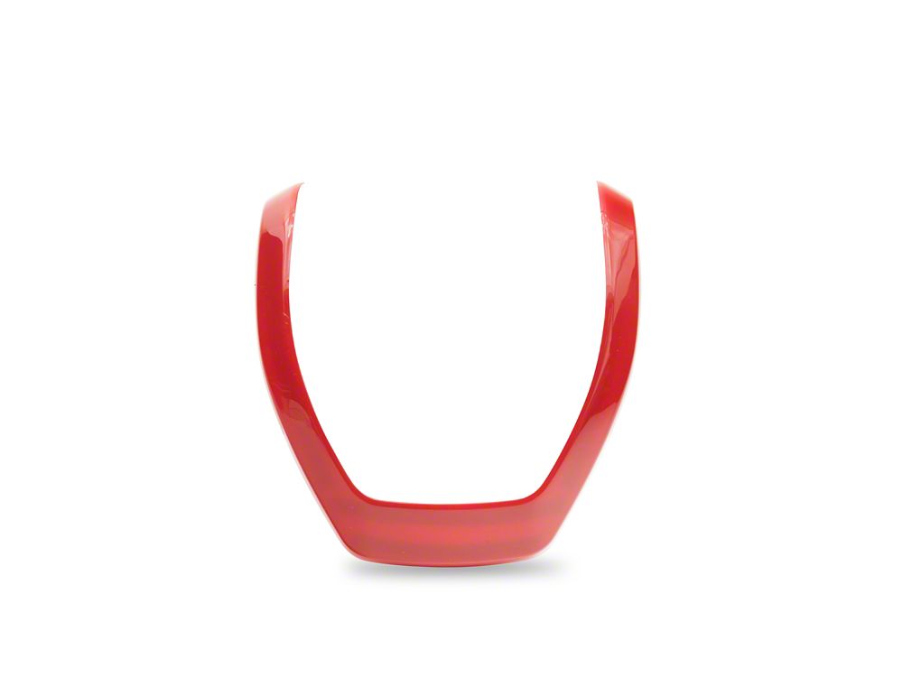 RedRock Steering Wheel Horn Trim; Red (17-22 F-250 Super Duty)