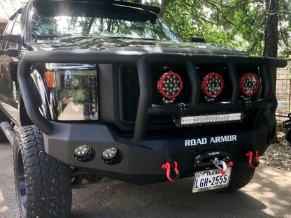 RedRock Baja Upper Replacement Grille; Matte Black (11-16 F-250 Super Duty)