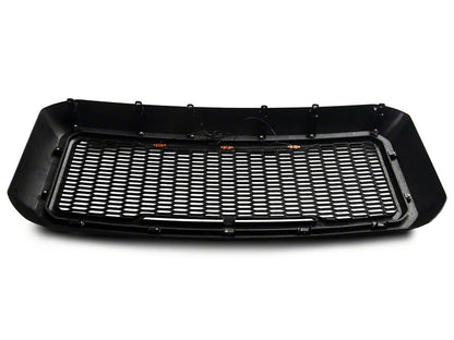 RedRock Baja Upper Replacement Grille; Matte Black (11-16 F-350 Super Duty)