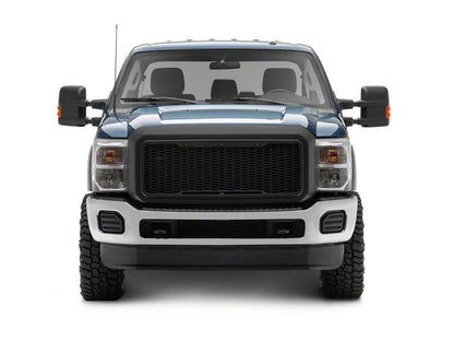 RedRock Baja Upper Replacement Grille; Matte Black (11-16 F-250 Super Duty)