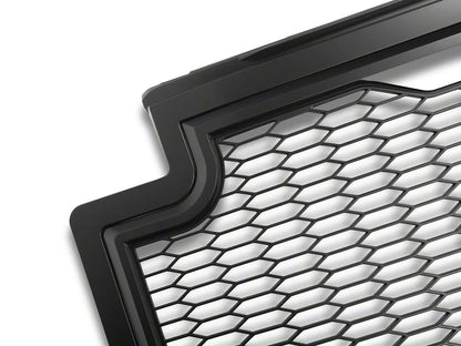 RedRock Baja Upper Replacement Grille with LED Lighting; Matte Black (17-19 F-250 Super Duty)