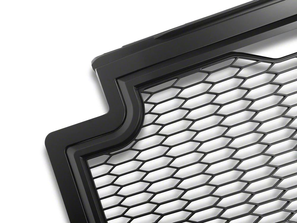 RedRock Baja Upper Replacement Grille with LED Lighting; Matte Black (17-19 F-350 Super Duty)