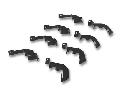 RedRock 4-Inch Drop TC1 Running Boards; Textured Black (20-25 Sierra 3500 HD Crew Cab)