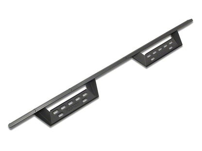 RedRock 4-Inch Drop TC1 Running Boards; Textured Black (20-25 Sierra 3500 HD Double Cab)