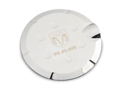 RAM Licensed by RedRock Fuel Tank Door Cover; Chrome (10-18 RAM 3500)