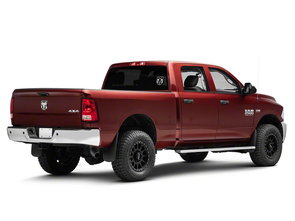 RAM Licensed by RedRock Small RAM Head Logo; White (03-18 RAM 3500)