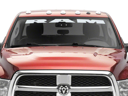 RAM Licensed by RedRock RAM Windshield Banner; Frosted (03-18 RAM 3500)