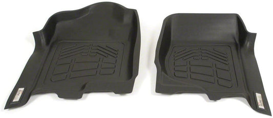 RedRock Sure-Fit Front Floor Liners; Black (07-14 Sierra 3500 HD)
