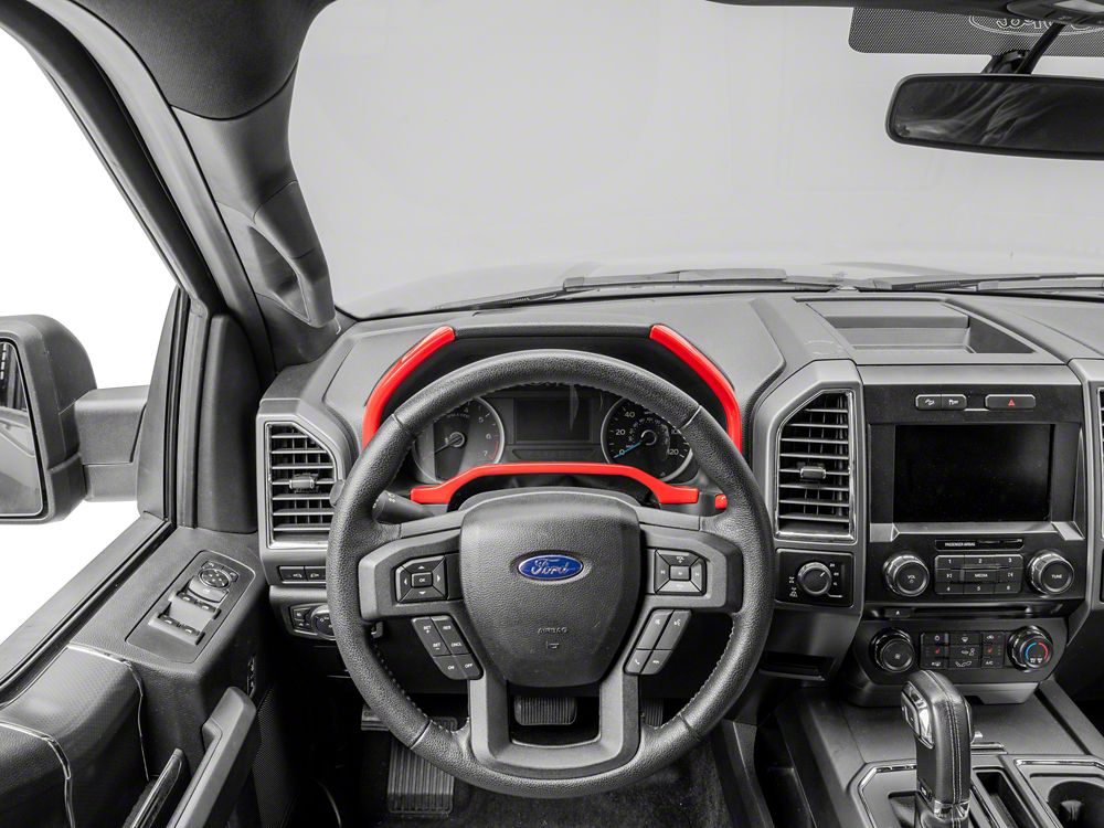 RedRock Gauge Cluster Bezel; Red (17-22 F-350 Super Duty)