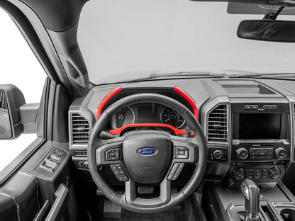 RedRock Gauge Cluster Bezel; Red (17-22 F-350 Super Duty)