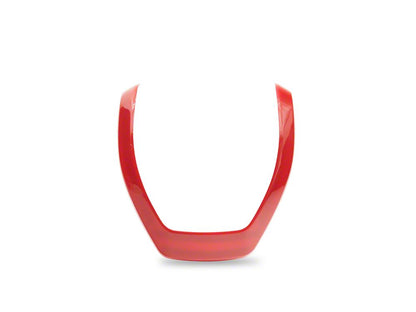 RedRock Steering Wheel Horn Trim; Red (17-22 F-350 Super Duty)