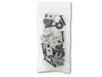 RedRock Molded Mud Guards; Front and Rear (17-25 F-350 Super Duty SRW w/o OE Fender Flares)
