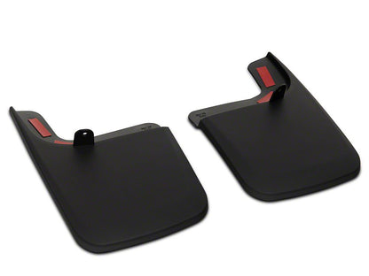 RedRock Molded Mud Guards; Front and Rear (17-22 F-350 Super Duty SRW w/ OE Fender Flares)