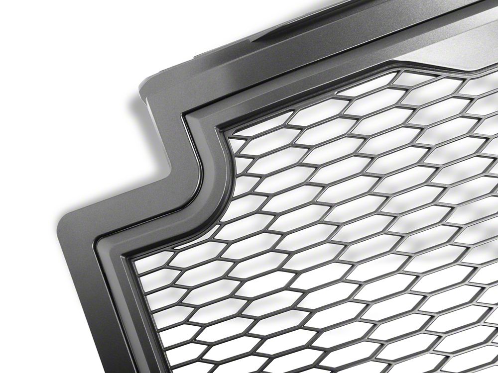 RedRock Baja Upper Replacement Grille with LED Lighting; Charcoal (17-19 F-350 Super Duty)
