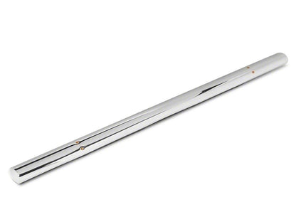 RedRock 4-Inch Oval Straight End Side Step Bars; Stainless Steel (17-25 F-350 Super Duty SuperCab)