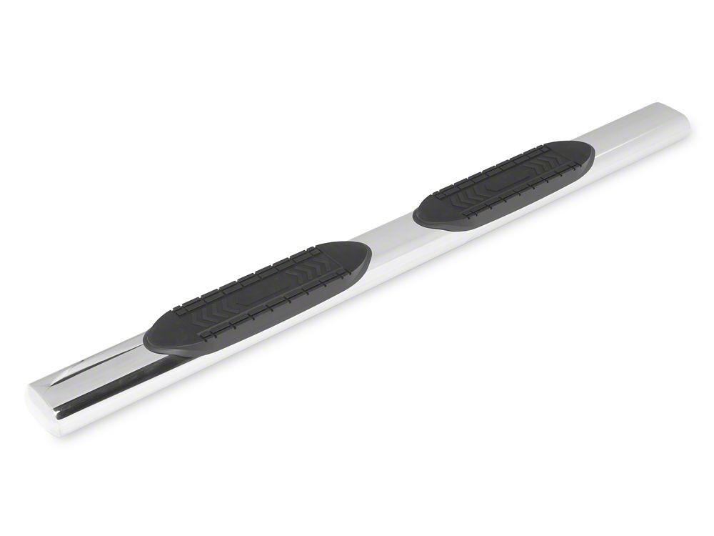 RedRock 6-Inch Oval Straight End Side Step Bars; Stainless Steel (17-25 F-350 Super Duty SuperCab)