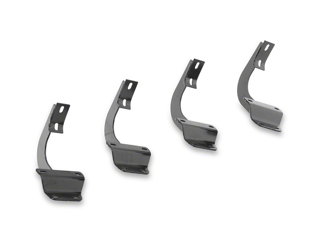 RedRock 6-Inch Oval Straight End Side Step Bars; Stainless Steel (17-25 F-350 Super Duty SuperCab)