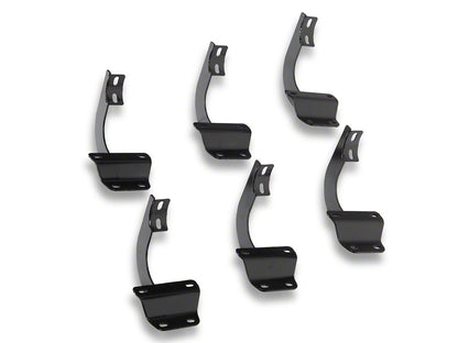 RedRock 4-Inch Oval Straight End Side Step Bars; Stainless Steel (17-25 F-350 Super Duty SuperCrew)