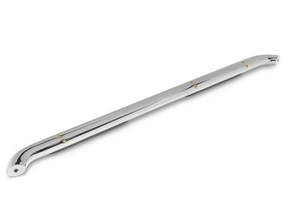 RedRock 4-Inch Oval Bent End Side Step Bars; Stainless Steel (17-25 F-350 Super Duty SuperCrew)