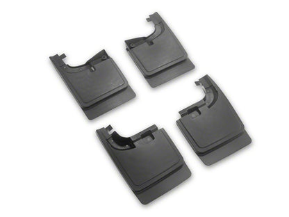 RedRock Molded Mud Guards; Front and Rear (17-22 F-350 Super Duty SRW w/o OE Fender Flares)