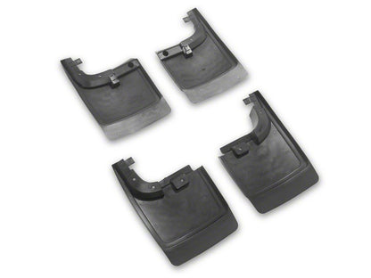 RedRock Molded Mud Guards; Front and Rear (17-22 F-350 Super Duty SRW w/o OE Fender Flares)