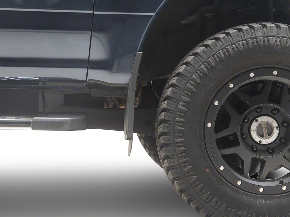 RedRock Molded Mud Guards; Front and Rear (17-22 F-350 Super Duty SRW w/o OE Fender Flares)