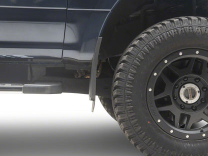 RedRock Molded Mud Guards; Front and Rear (17-22 F-350 Super Duty SRW w/o OE Fender Flares)