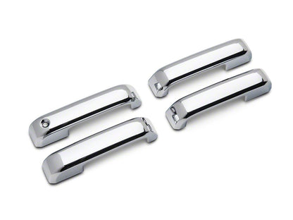 RedRock Door Handle Covers; Door Pulls Only; Chrome (17-22 F-350 Super Duty SuperCrew)