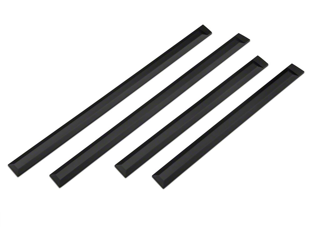 RedRock Rugged Look Body Side Moldings; Matte Black (99-25 F-350 Super Duty SuperCrew)