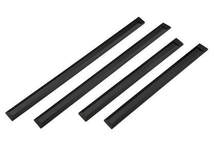 RedRock Rugged Look Body Side Moldings; Matte Black (99-25 F-350 Super Duty SuperCrew)