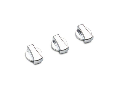 RedRock A/C Knob Covers; Chrome (04-08 F-150)