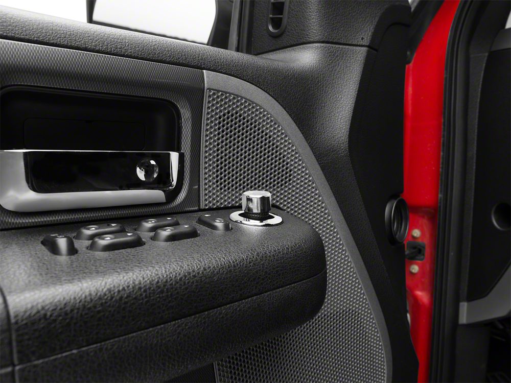 RedRock Mirror Control Cover; Chrome (04-08 F-150)