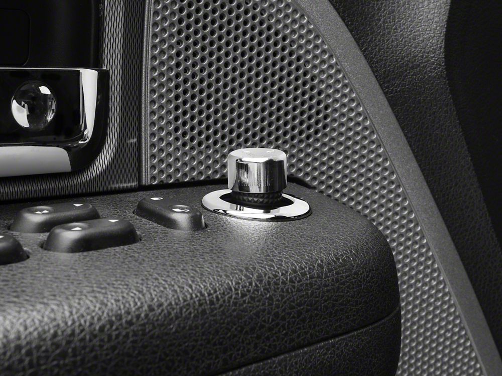 RedRock Mirror Control Cover; Chrome (04-08 F-150)