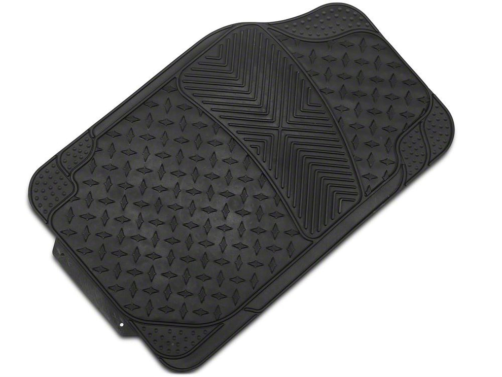 RedRock All-Weather Floor Mat Set with One-Piece Rear Mat; Black (97-1 ...