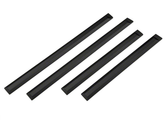 RedRock Rugged Look Body Side Moldings; Matte Black (09-20 F-150 SuperCrew)