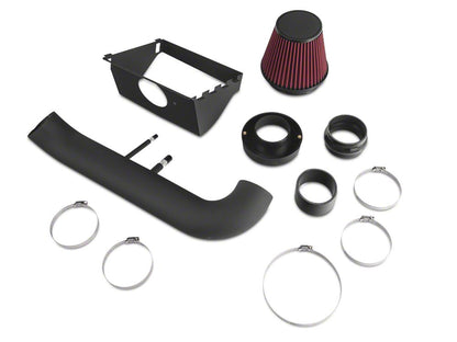 RedRock Cold Air Intake; Black Wrinkle (15-20 5.0L F-150)