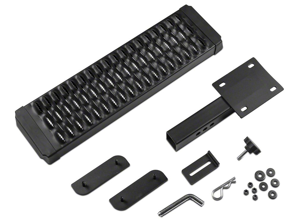 RedRock Aluminum Hitch Step for 2-Inch Receiver; Black (Universal; Some Adaptation May Be Required)