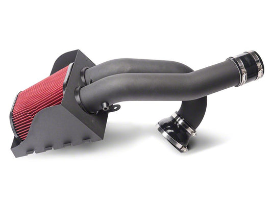 RedRock Cold Air Intake; Wrinkle Black (15-16 3.5L EcoBoost F-150)
