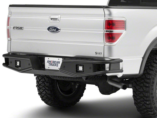 RedRock Tubular Off-Road Rear Bumper with LED Fog Lights (06-14 F-150)