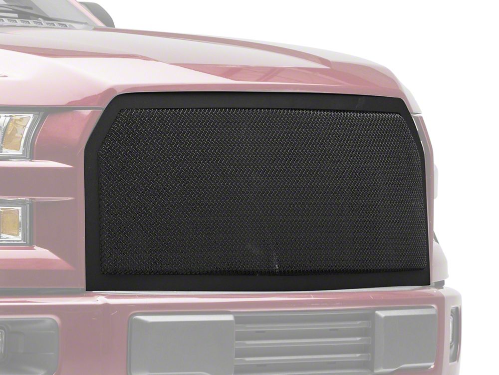 RedRock Wire Mesh Upper Replacement Grille; Black (15-17 F-150, Excluding Raptor)