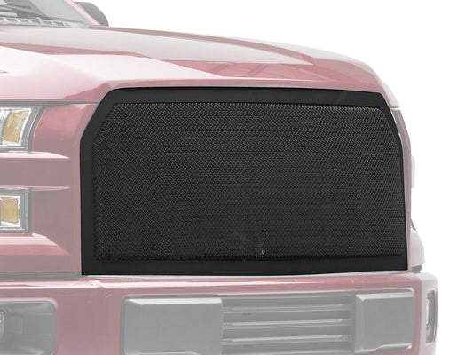 RedRock Wire Mesh Upper Replacement Grille; Black (15-17 F-150, Excluding Raptor)