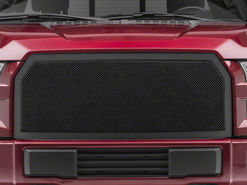 RedRock Wire Mesh Upper Replacement Grille; Black (15-17 F-150, Excluding Raptor)