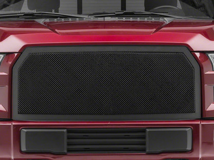 RedRock Wire Mesh Upper Replacement Grille; Black (15-17 F-150, Excluding Raptor)