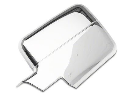RedRock Mirror Covers; Chrome (04-08 F-150)