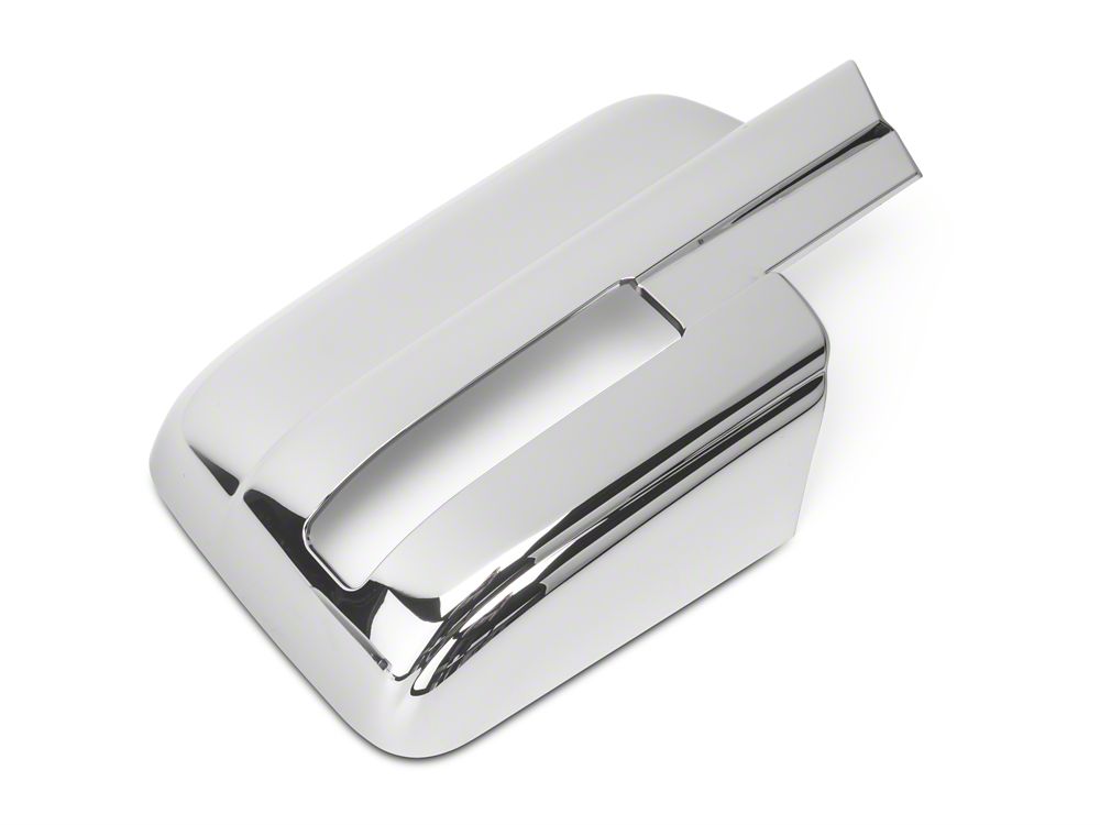 RedRock Mirror Covers with Turn Signal Light Cutout; Chrome (09-14 F-150)