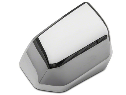RedRock Top Half Mirror Covers for Standard Mirrors; Chrome (15-20 F-150)