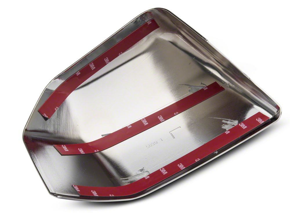 RedRock Top Half Mirror Covers for Standard Mirrors; Chrome (15-20 F-150)